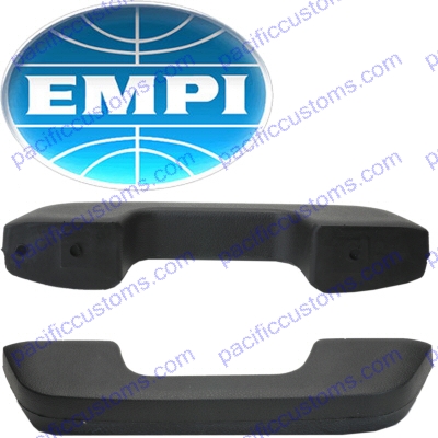 BLACK ARM REST FOR 1973 TO 1979 SUPER BEETLES - 1 PAIR FOR BOTH DOORS