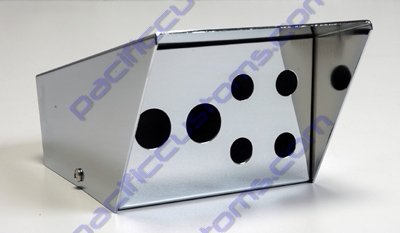 SWITCH BOX, 4 INCH WITH HOLES, CHROME
