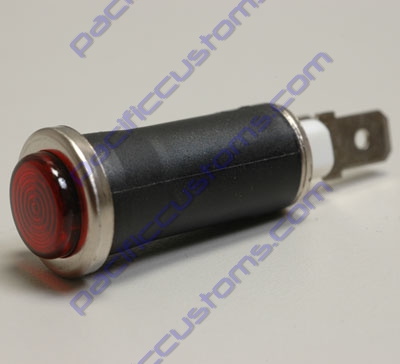 INDICATOR LIGHT, RED 1/2 INCH CLIP IN