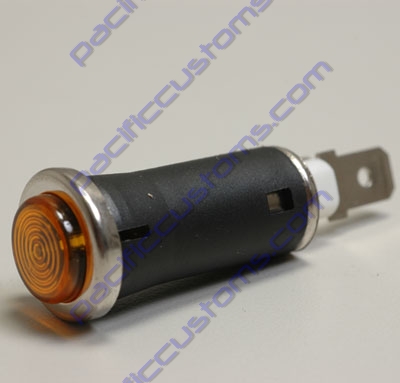 INDICATOR LIGHT, AMBER 1/2 INCH CLIP IN