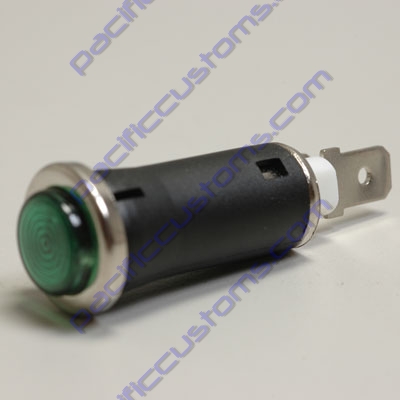 INDICATOR LIGHT, GREEN 1/2 INCH CLIP IN