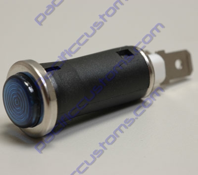 INDICATOR LIGHT, BLUE 1/2 INCH CLIP IN