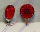 Red LED Tail Light 4 Inch Round Dual Filament Brake And Tail Light - 1 Pair