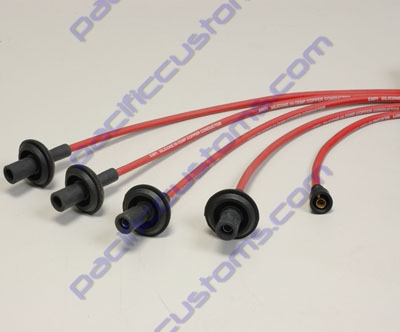 7MM RED SILICONE SPARK PLUG WIRE SET