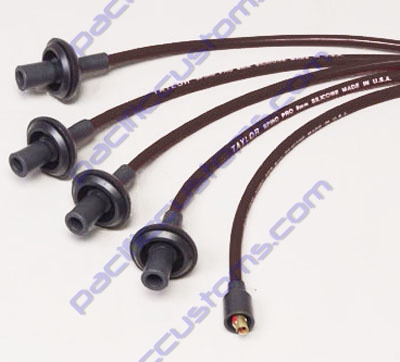8MM SPIRO-PRO BLACK SILICONE SPARK PLUG WIRE SET