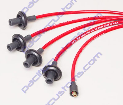 8MM SPIRO-PRO RED SILICONE SPARK PLUG WIRE SET