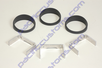 AUTOMETER ANGLED RING, BLACK, FITS 2 5/8