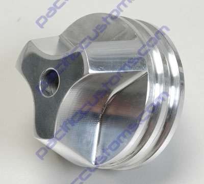 KNOB, LIGHT SWITH, RHINO, BILLET POLISHED ALUMINUM