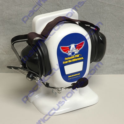 HEADSET, BLACK FINISH, BEHIND THE HEAD