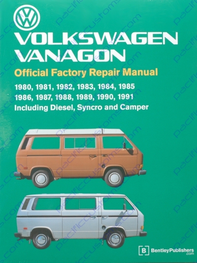 BENTLEY SERVICE MANUAL FOR VANAGON 1980 TO 1991