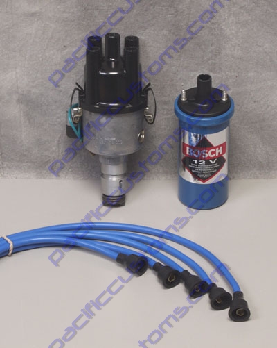 EMPI SCREAMER KIT - EMPI DISTRIBUTOR WITH A BOSCH BLUE COIL AND BLUE SPARK PLUG WIRES