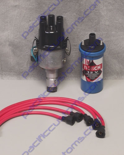 EMPI SCREAMER KIT - EMPI DISTRIBUTOR WITH A BOSCH BLUE COIL AND RED SPARK PLUG WIRES