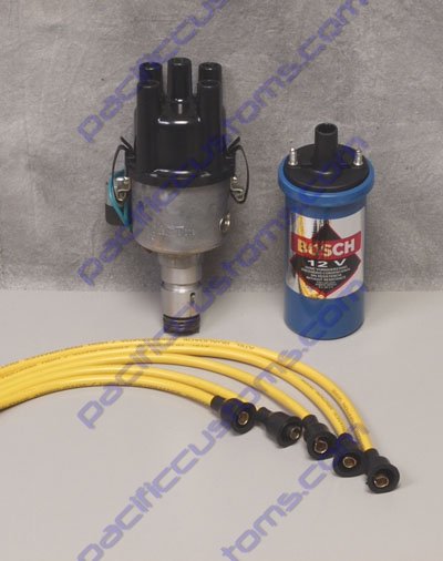 EMPI SCREAMER KIT - EMPI DISTRIBUTOR WITH A BOSCH BLUE COIL AND YELLOW SPARK PLUG WIRES