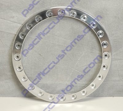 BTR RACING 15 INCH DIAMETER REPLACEMENT POLISHED BEADLOCK RING