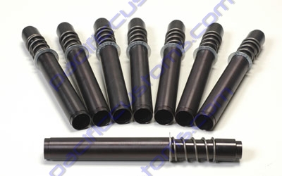 JAYCEE ENTERPRISES RACING SPRING LOADED PUSH ROD TUBES - ASPHALT BLACK