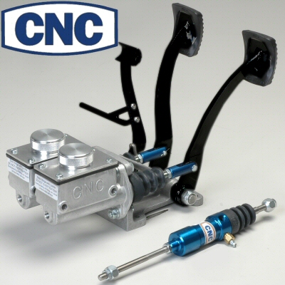 CNC PEDAL ASSEMBLY WITH ROLLER THOTTLE PEDAL FOR 4 WHEEL BRAKES OR REAR 4 PISTON CALIPERS ONLY