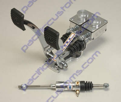 CNC PEDAL ASSEMBLY WITHOUT THROTTLE PEDAL POLISHED FOR 4 WHEEL BRAKES OR REAR 4 PISTON CALIPERS ONLY