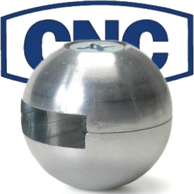 KNOB FOR CNC STEERING BRAKE, SILVER