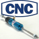 CNC ANODIZED BLUE CLUTCH SLAVE CYLINDER FOR TYPE 1 BEETLE, TYPE 2 BUS, OR MENDEOLA TRANSMISSIONS
