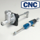 CNC SILVER CLUTCH ADAPTER KIT 3/4 MASTER CYLINDER CONVERTS BEETLE CLUTCH CABLE TO HYDRAULIC SLAVE