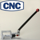 CNC STAGING HAND BRAKE FOR DRAG RACING WITH 3/4 INCH BORE CYLINDER ANGLED HANDLE WITH RED KNOB