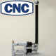 CNC SINGLE HANDLE 3/4 INCH BORE STEERING BRAKE WITH STRAIGHT UPRIGHT HANDLE AND SILVER KNOB