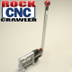 CNC ROCK CRAWLER SINGLE HANDLE 3/4 INCH BORE STEERING BRAKE WITH STRAIGHT UPRIGHT HANDLE RED KNOB