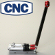 CNC DUAL HANDLE 3/4 INCH BORE STEERING BRAKE WITH UPRIGHT HANDLES AND RED KNOBS