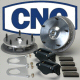 CNC OFF ROAD REAR 5 LUG DISC BRAKE KIT WITH LARGE 2 PISTON CALIPERS LONG AXLE WITH EMERGENCY BRAKE