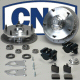 CNC 5 Lug King and Link Pin Front Disc Brakes