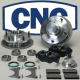 CNC FRONT 5 LUG DISC BRAKE KIT WITH 4 PISTON CALIPER FOR 2 INCH HOLLOW SPINDLES