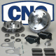CNC FRONT 5 LUG DISC BRAKE KIT LARGE 2 PISTON CALIPER FOR SMALL FODDRILL OR OTHER COMBO LINK SPINDLE
