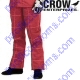 Crow Enterprizes Quilted 2 Layer Proban Red Pants Size Small Straight Leg with Stirrups SFI 5