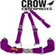 Crow Enterprizes Quick Release Purple Seat Belt 3 Inch Lap 2 Inch Shoulders 3 Point Y-Type