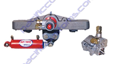 RACK AND PINION KIT, BILLET DEVIL SENIOR. BEAM MOUNT FOR HEIMS, INCLUDES POWER STEERING RAM, CONTROL
