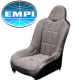 EMPI RACE TRIM EXTRA WIDE HIGH BACK TWEED CLOTH WITH BLACK VINYL BACK SUSPENSION SEAT