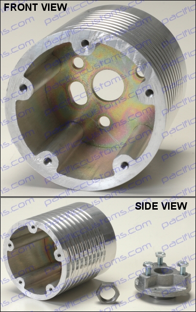 GRANT BILLET STEERING WHEEL ADAPTER FOR 1960 TO 1973 BEETLES TO STANDARD 5 BOLT PATTERN STEERING WHL