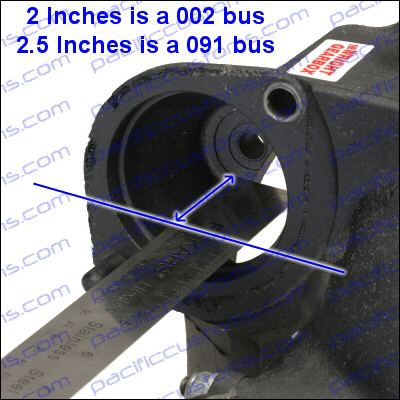 How to measure your bus 002 or bus 091 transmission for the correct studs.