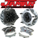 Jamar Performance Drag Race Rear Disc Brake Kit Silver Calipers For Short Axle Swing Axle Spline