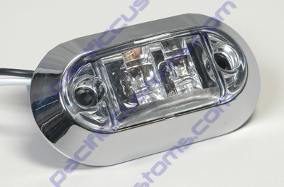 DOME LIGHT WITH CHROME BEZEL