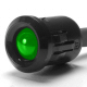 K4 Jumbo Green LED Indicator Light With Black Bezel 60 mcd Light Output