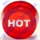 K4 Replacement Large Red Indicator Warning Light Lens HOT Engraved For Temperature