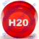 K4 Replacement Large Red Indicator Warning Light Lens H2O Engraved For Water Temp