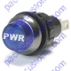 K4 Large Blue Pwr Engraved For Power Indicator Warning Light Bolts Into A 3/4 Inch Hole