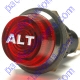 K4 Jumbo Red ALT Engraved For Alternator Indicator Warning Light Bolts Into A 1 Inch Hole