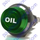 K4 Jumbo Green OIL Engraved For Oil Pressure Indicator Warning Light Bolts Into A 1 Inch Hole