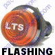 K4 Jumbo Flashing Amber Indicator Light LTS Engraved For Lights Bolts Into A 1 Inch Hole