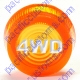 K4 Replacement Jumbo Amber Indicator Warning Light Lens 4WD Engraved For Four Wheel Drive