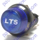 K4 Jumbo Blue LTS Engraved For Lights Indicator Warning Light Bolts Into A 1 Inch Hole