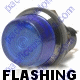 K4 Jumbo Flashing Blue Indicator Warning Light Bolts Into A 1 Inch Hole